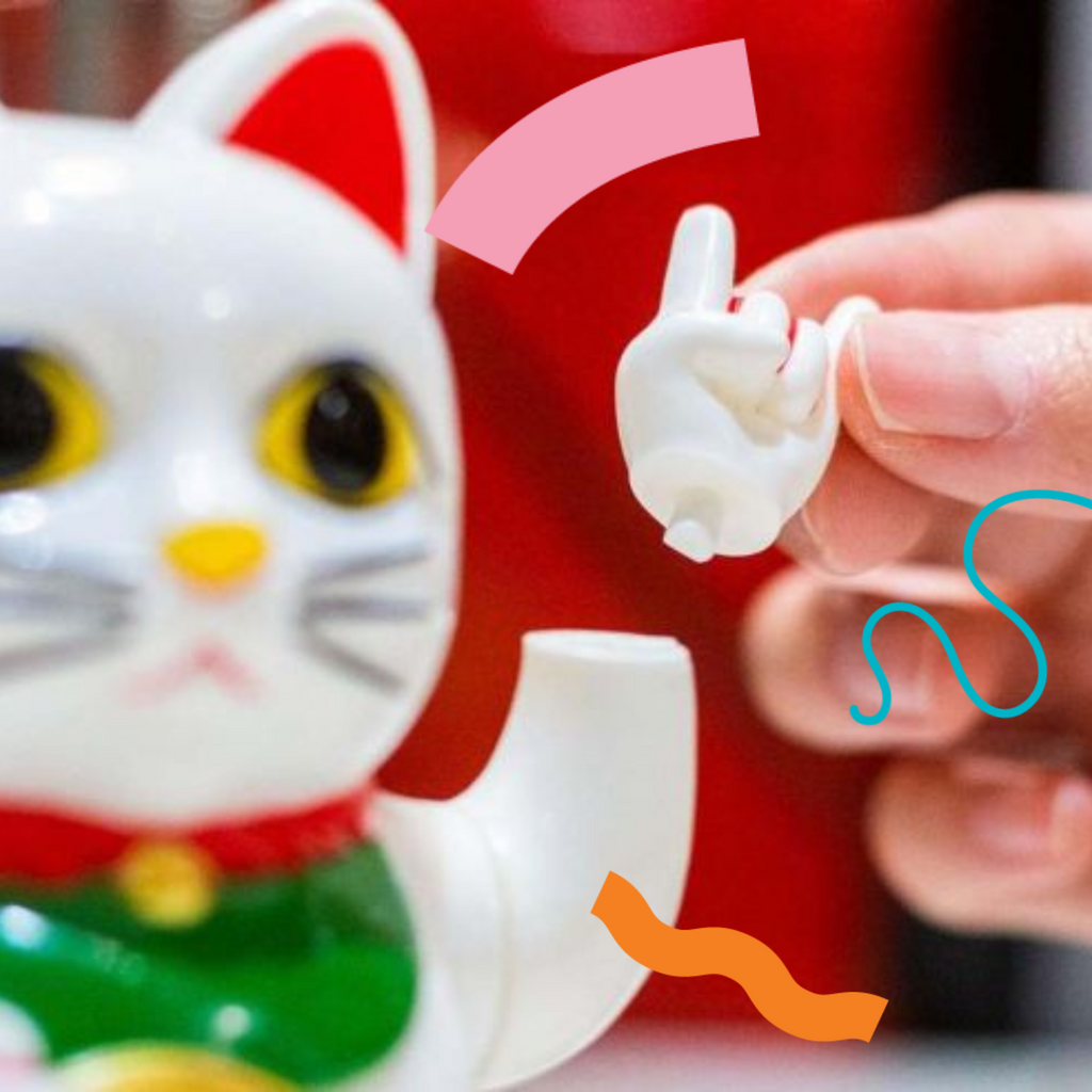 Lucky Cat with Cattitude