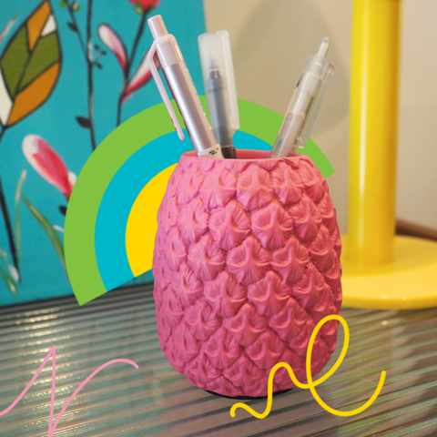 Seriously Tropical Pineapple Pen Pot