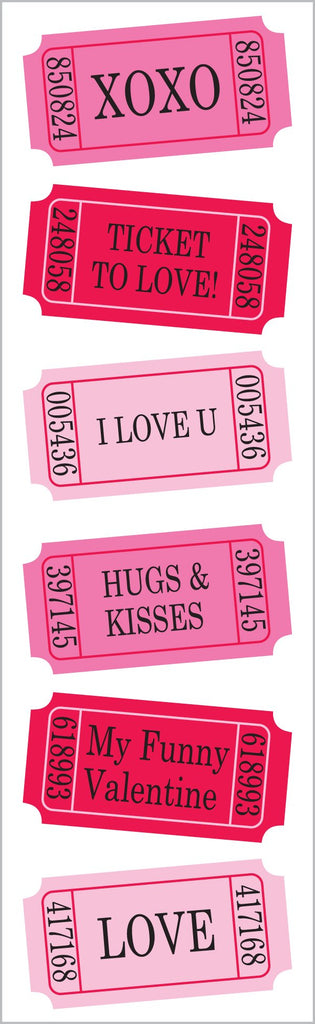 Love Tickets Stickers