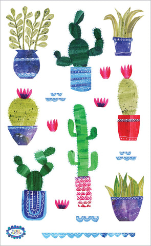 Collaged Cacti Stickers