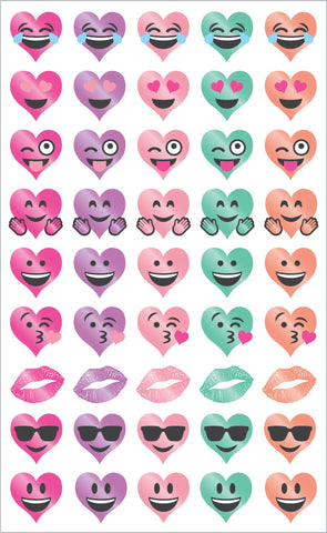 Heart Emotions Stickers